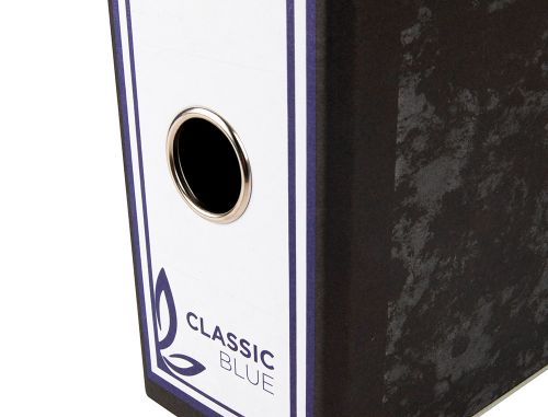 Pasta de arquivo liderpapel classic blue cartao forrado folio gaspeada preta sem caixa , Liderpapel , 37741 , 8423473377417